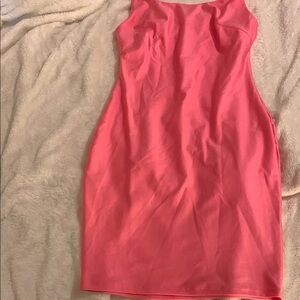Elegant Pink Sleeveless Dress